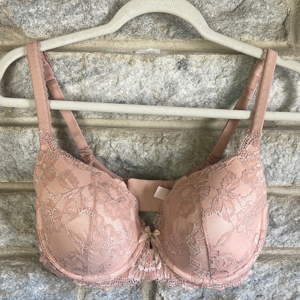 NWOT Body By Victoria Lined‎ Underwire Perfect Coverage Dusty Pink Size 36DD